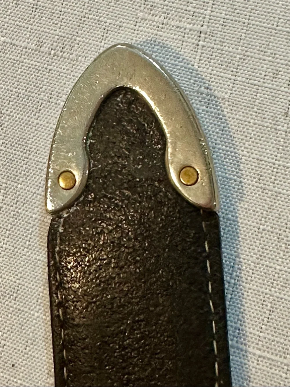 PGA Tour Brown Croc Embossed Leather Golf Belt Size 40